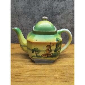 Vintage Hand Painted‎ Teapot Windmill Made in Japan